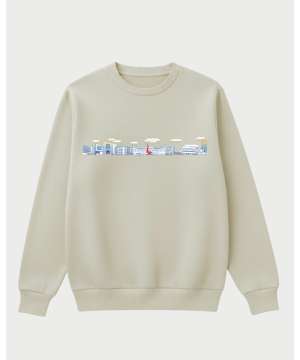 Campus Outlines Ribbed Sweater